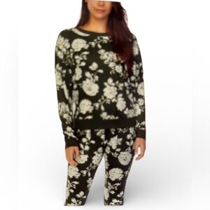 Honeydew Floral Print Pajama Set S